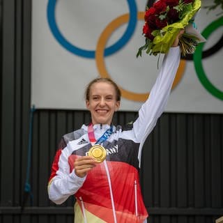 Bahnradfahrerin Franziska Brauße hat bei den Olympischen Spielen in Tokio Gold gewonnen und will bei den Sommerspielen in Paris wieder erfolgreich sein. 