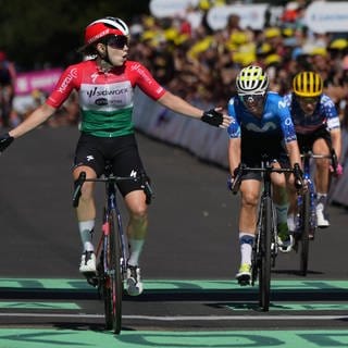 Liane Lippert beim Auftakt der Tour de femme in Rotterdam.