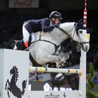 Olympiasieger Michael Jung bei den Stuttgart German Masters in der Hanns-Martin-Schleyer-Halle.