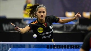 Tischtennisspielern Elisa Nguyen