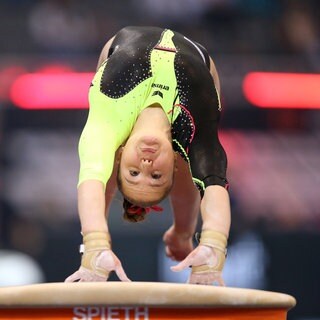 Meolie Jauch beim DTB-Pokal in Stuttgart.