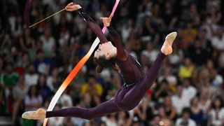 Turnerin Darja Varfolomeev bei den Olympischen Spielen. 