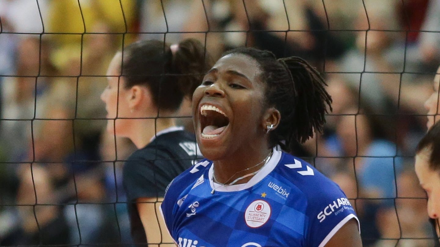 Krystal Rivers steht mit Stuttgart im Finale um die Deutsche Volleyball-Meisterschaft.