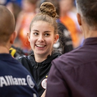 Pia Kästner, die Volleyballerin des Jahres 2024, spielt wieder für Allianz MTV Stuttgart.