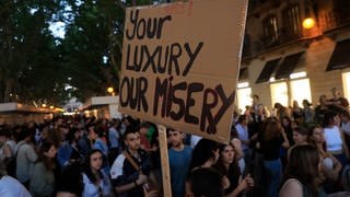Einheimische protestieren auf Mallorca gegen Touristen