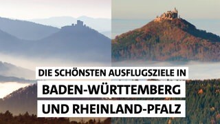 SWR1 Tipps: Ausflüge und Ausflugsziele in BW und RLP: Sehenswertes, Aufregendes, Historisches, Stadt, Land, Natur...Baden-Württemberg und Rheinland-Pfalz haben viel zu bieten. Bie SWR1 findet ihr die besten Tipps!