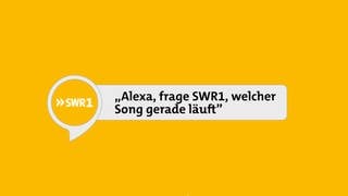 Eingabe: SWR1 Sprachassistent bei Alexa, Google-Assistant und Co.