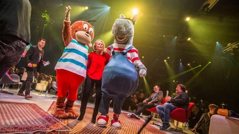 Das Finale der SWR1 Hitparade 2017: Äffle & Pferdle stehen auf der Bühne
