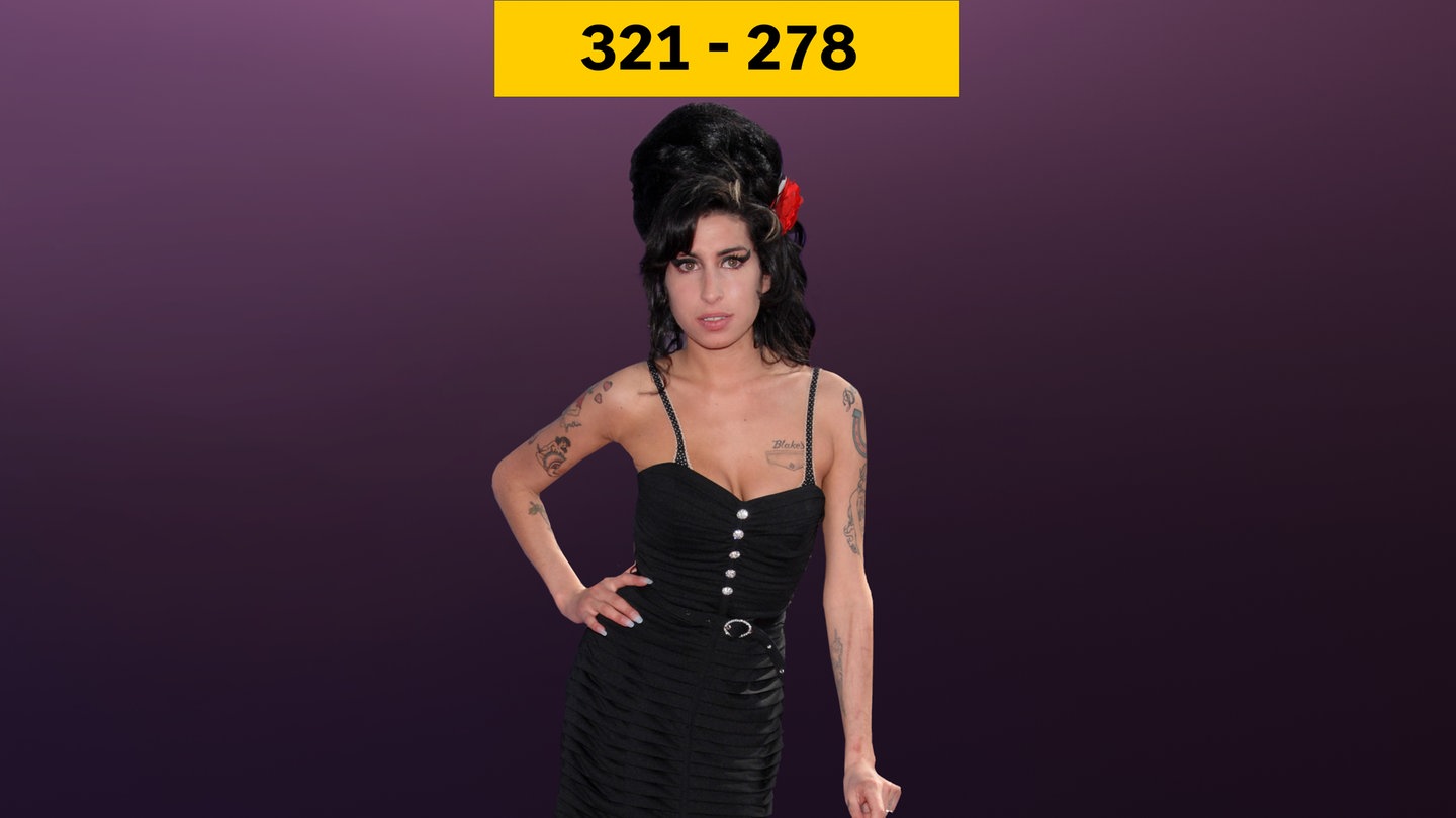 Amy Winehouse mit Platz 321 - 279 der kultigsten Radio-Hitparade Deutschlands in der ARD Audiothek