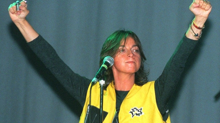 Gianna Nannini während eines Konzerts