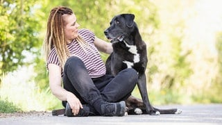 Maren Grote und Hund 