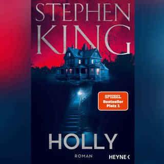 Das Buchcover zeigt das Buch "Holly" von Stephen King, erschienen im Heyne Verlag.
