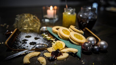 Käseplätzchen mit Chutney