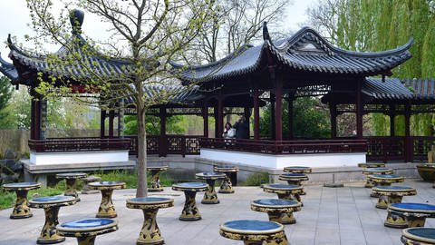 Duojing-Garten im Luisenpark in Mannheim