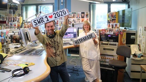 Steffi Vitt und Veit Berthold im SWR1-Studio