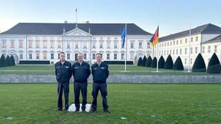 THW-Helfer Marvin Seulm, Dirk Boretzki und Joachim Böning (v.l.n.r.)