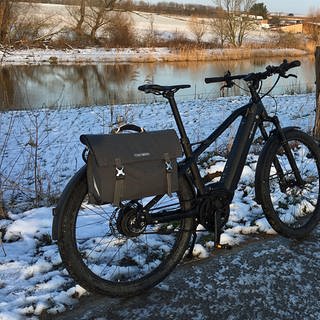 Fahrrad-Fahren im Winter