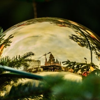 Weihnachtskugel mit Mainzer Dom