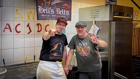 Die Rocker-Bäcker aus Boppard Helge Weigel und Christoph Weiler.