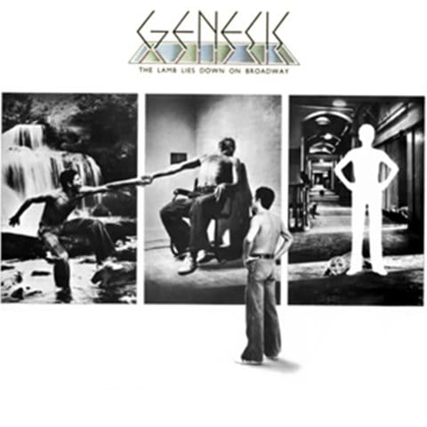 Plattencover von dem Genesis Album "The Lamb Lies Down On Broadway".