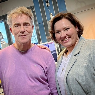 SWR1 Moderatoren Steffi Stronczyk und Hanns Lohmann