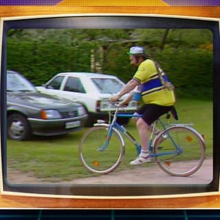 Kuno auf Radtour im Nahetal 1983