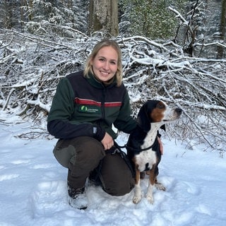 Försterin Lea Heinen ist Revierleiterin beim Forstamt Prüm (Eifel). 