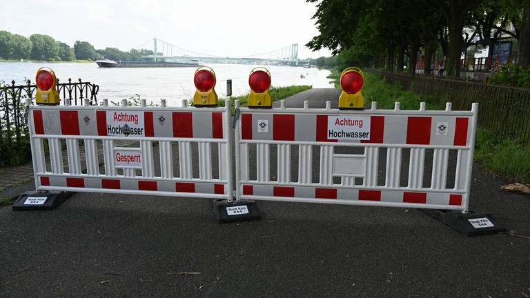 Rhein-Pegel unter der 10-jährigen Höchstmarke erwartet