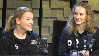 Antje Döll und Maren Weigel, Handball-Profis sind zu Gast in SWR1 Leute