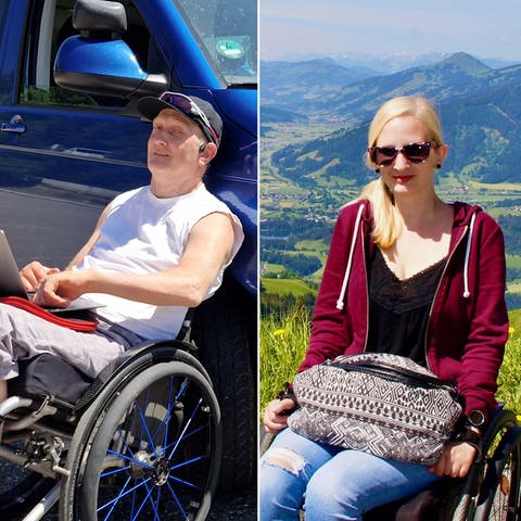 Jana Sohm, ist nach einem verunglückten Trampolinsprung im Juni 2009 querschnittsgelähmt, und Stefan Kretzschmar, ehem. Rennradfahrer, sitzt seit Unfall (2006) im Rollstuhl  - zum SWR1-Thementag: "Inklusion und Menschen mit Behinderung"