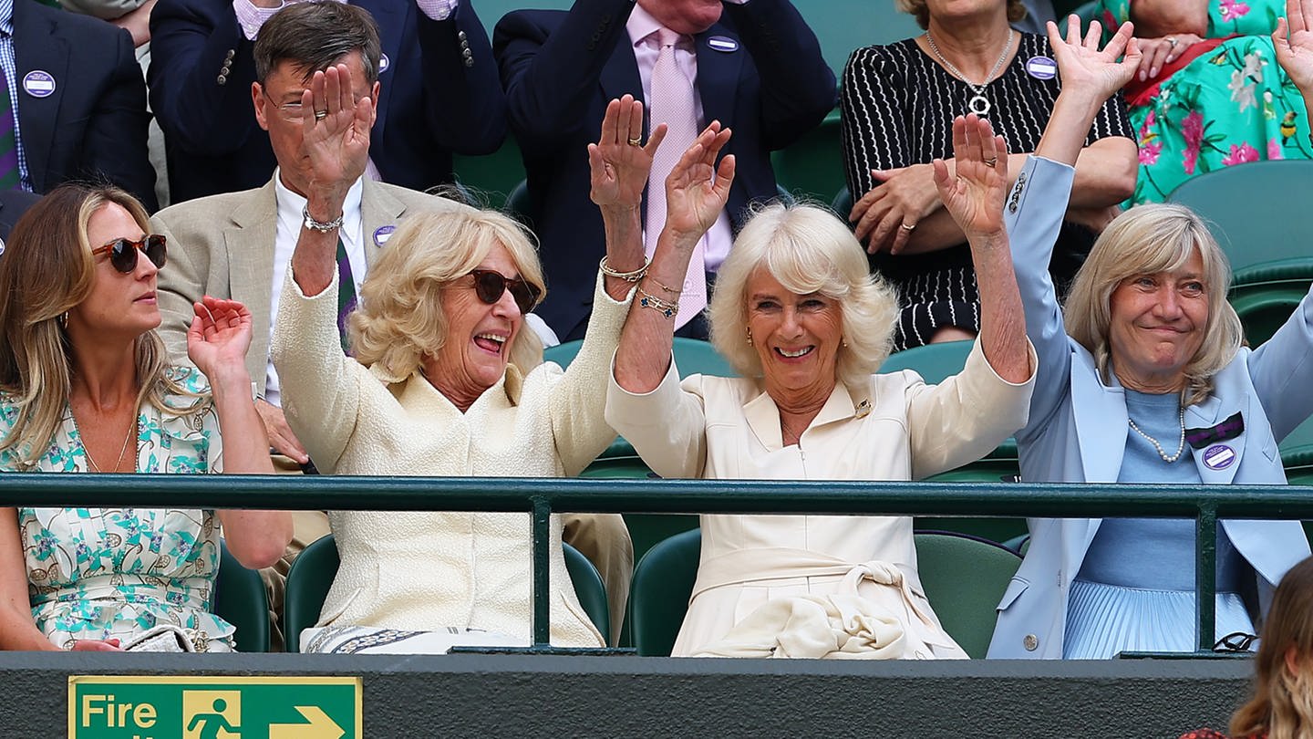 Königin Camilla mit Schwester Annabel in Wimbledon