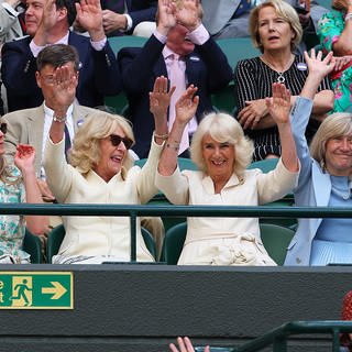 Königin Camilla mit Schwester Annabel in Wimbledon