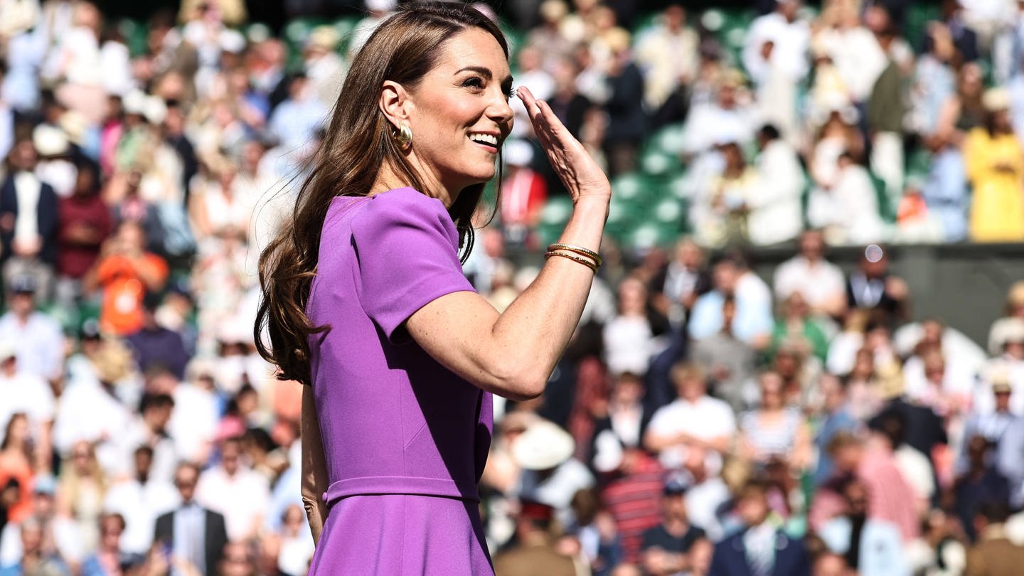 Prinzessin Kate zeigt sich beim Tennisturnier in Wimbledon.