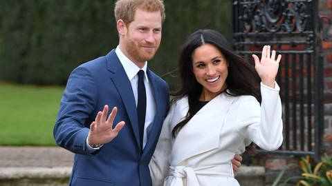 Harry und Meghan verkünden im November 2017 ihre Verlobung.