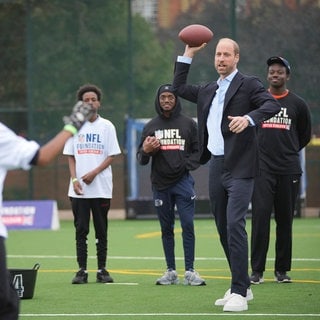 Prinz Williams besuchte in London ein inklusives Training der NFL Foundation UK und bewies sein Talent im American Football.