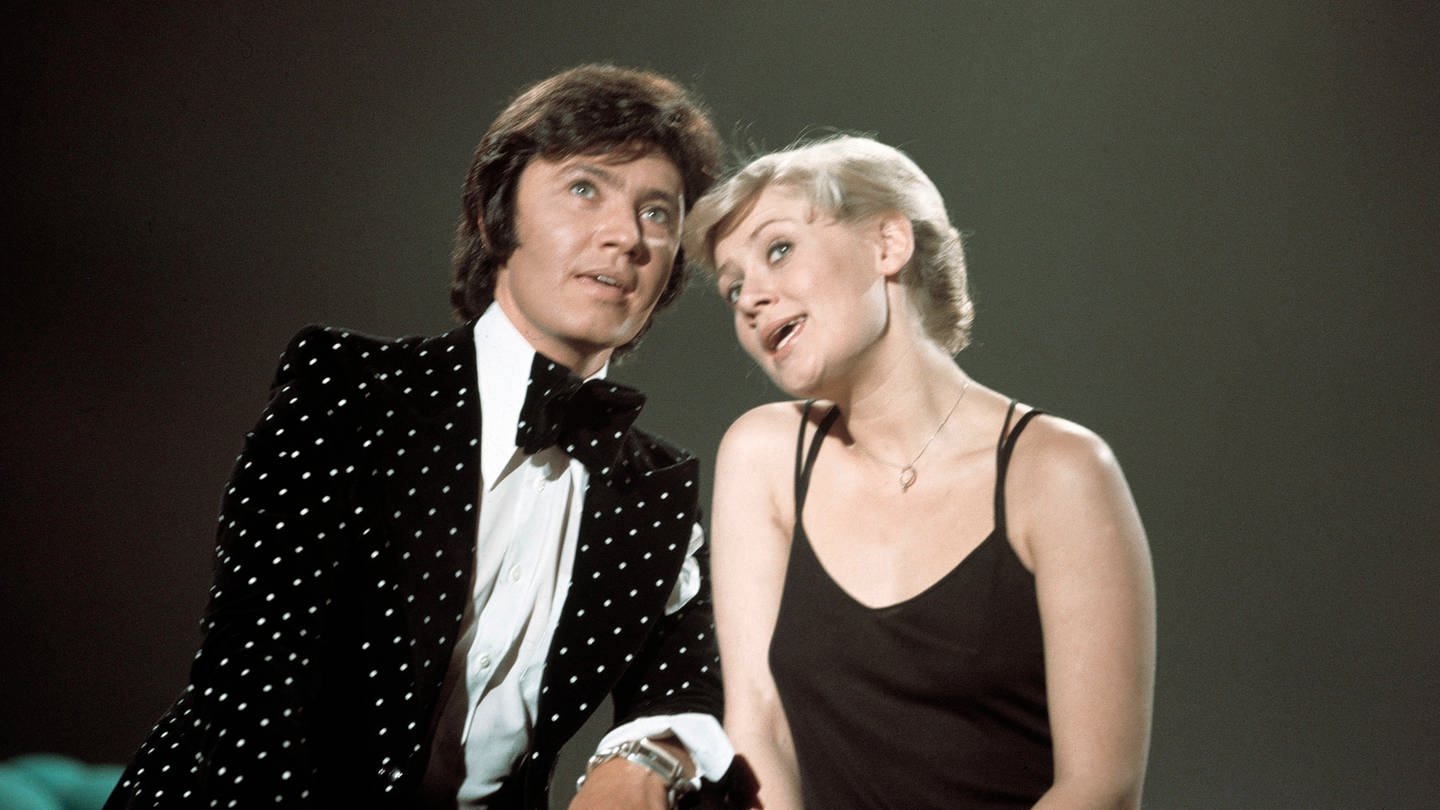 Rex Gildo und Gitte bei einem gemeinsamen Auftritt 1975.