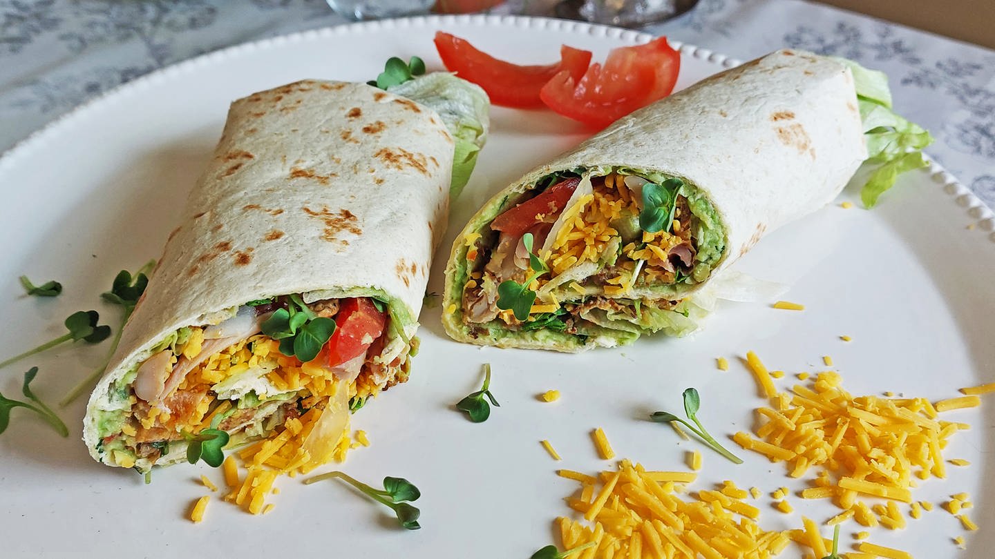 Rezept: Wrap mit Guacamole und Hähnchen - SWR4