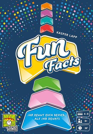 Schachtel des zum "Spiel des Jahres 2023" nominierten Familienspiels "Fun Facts"