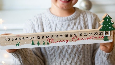 Adventskalender aus Holz 