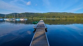 Top 10 Badeseen in Baden-Württemberg: Bootssteg am Schluchsee