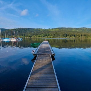 Top 10 Badeseen in Baden-Württemberg: Bootssteg am Schluchsee