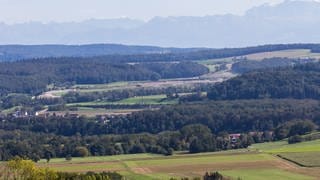 Der ungefähre Standort eines Schweizer Endlagers für Atommüll ist vom Gebiet der deutschen Gemeinde Hohentengen aus zu sehen.