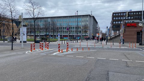Ende des Mannheimer Verkehrsversuchs in der Innenstadt. 