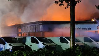 Der Brand im Autohaus Horn in Landau
