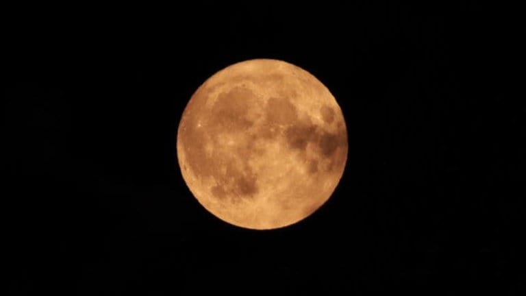 Ein "Supermond" am schwarzen Nachthimmel in Waldkirch