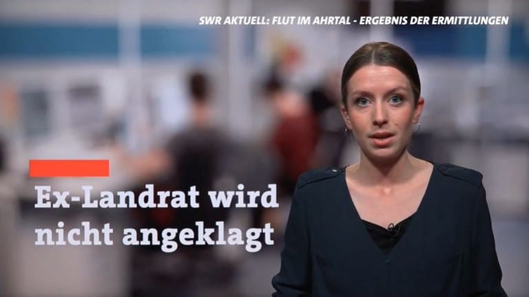SWR-Moderatorin Caro Keil im Live-Stream zum Ergebnis der Flutermittlungen im Ahrtal.