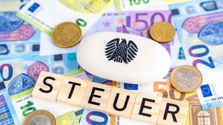 Geld Euroscheine Steuer