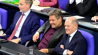 ScholzHabeckLindner im Bundestag 16.10.2024