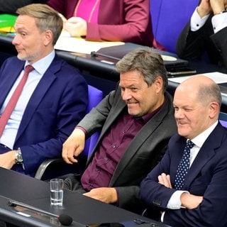 ScholzHabeckLindner im Bundestag 16.10.2024