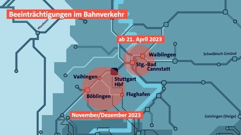 Streckensperrungen Im Raum Stuttgart 2023: Alle Infos Für Pendler - SWR ...